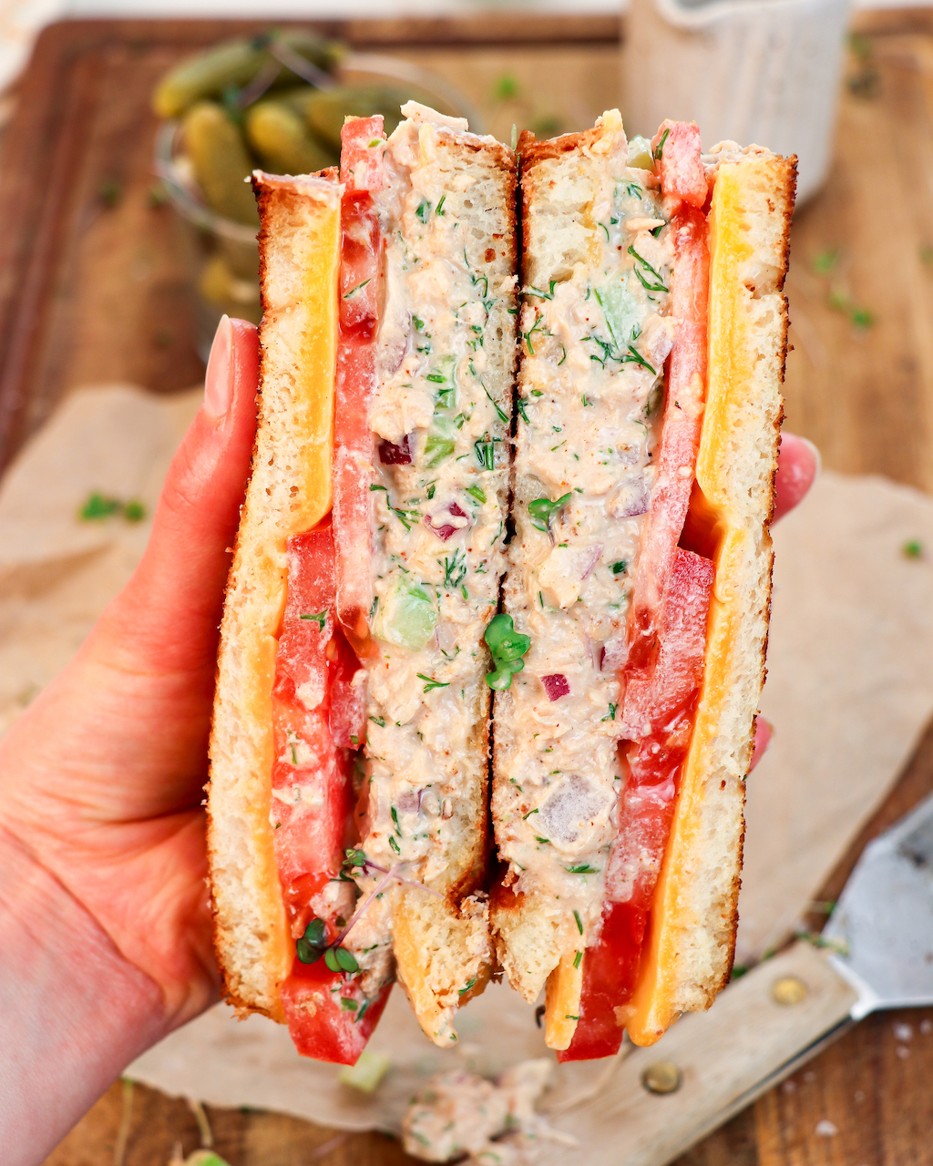 Chili Honey Tuna Melt (Without Mayo)